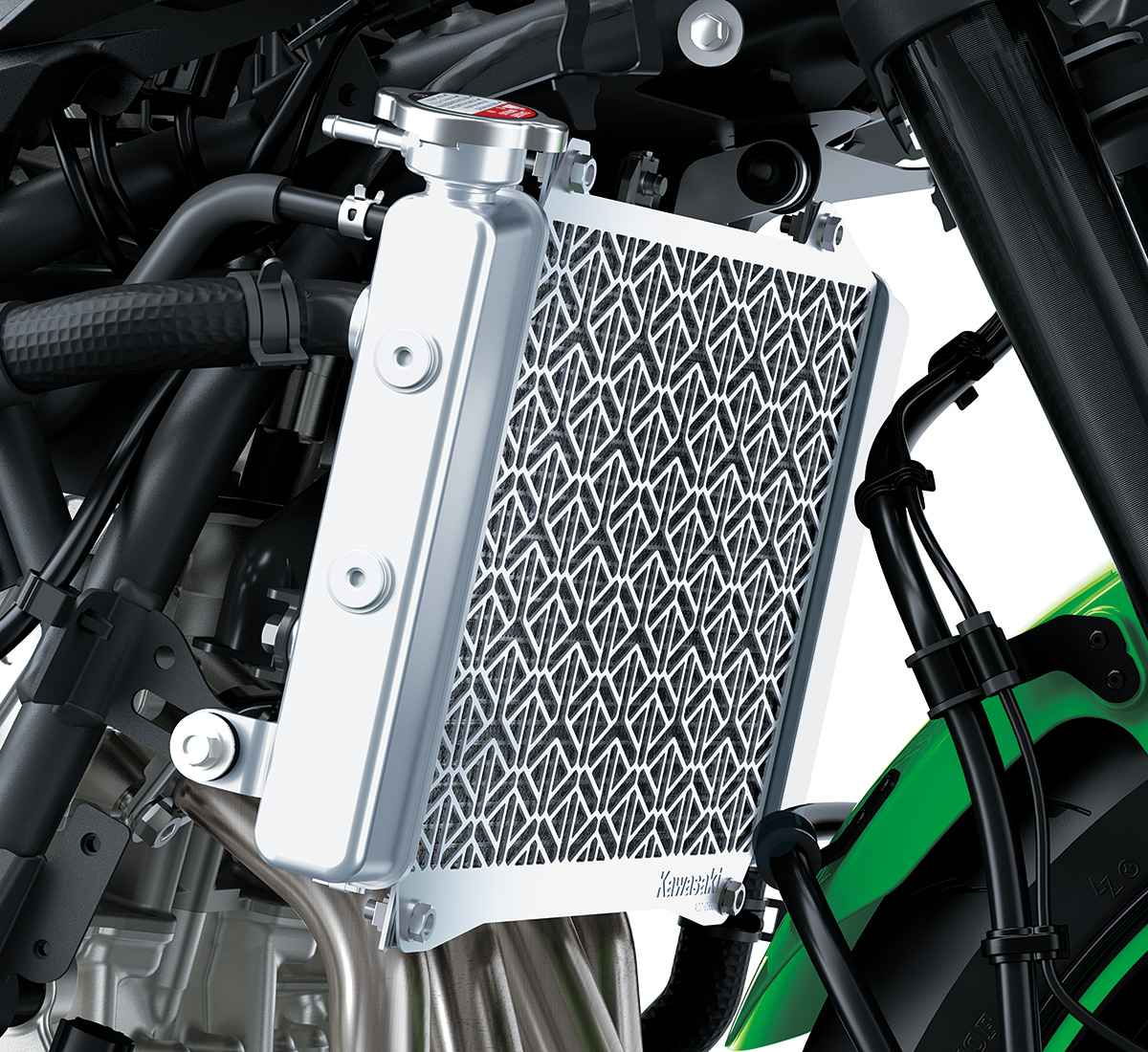 Ninja® ZX™-4RR KRT Edition Radiator Screen | Kawasaki Motors Corp