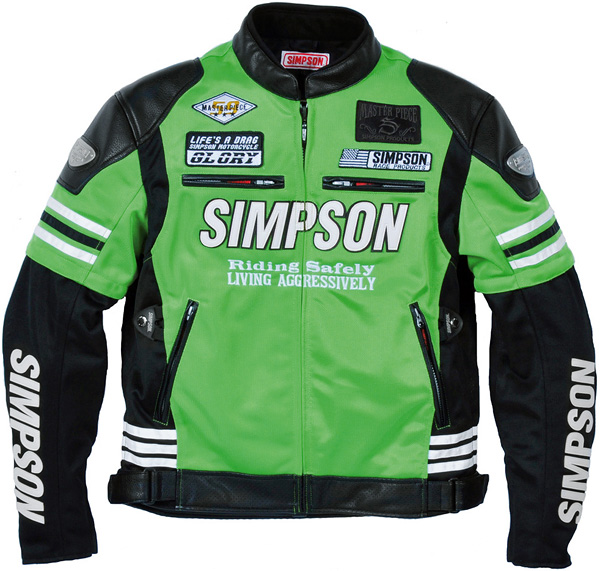 シンプソンからライムグリーンカラーを採用したメッシュジャケットが