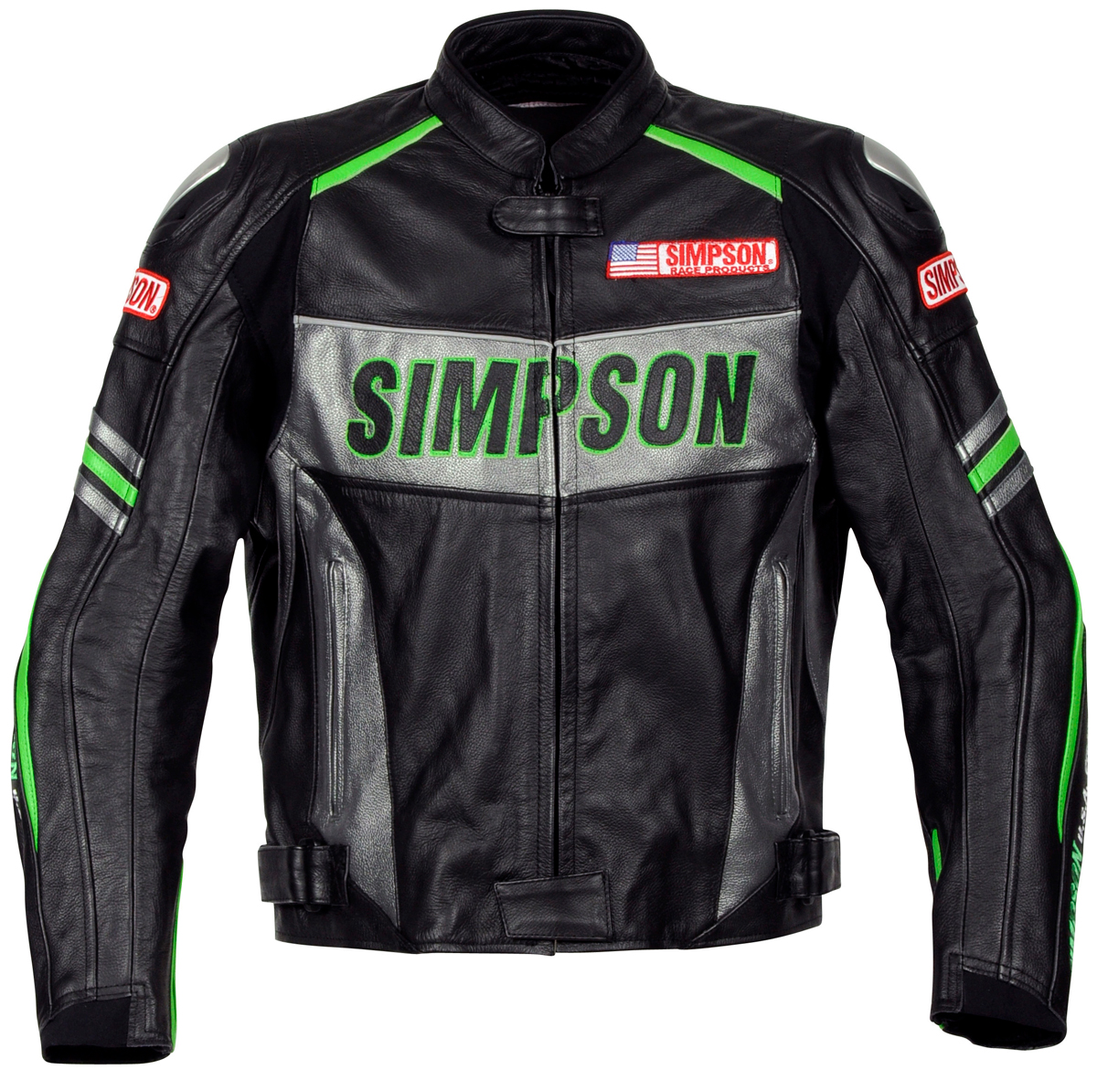 ライムグリーングッズ紹介］シンプソン Leather Jacket SLJ-6111