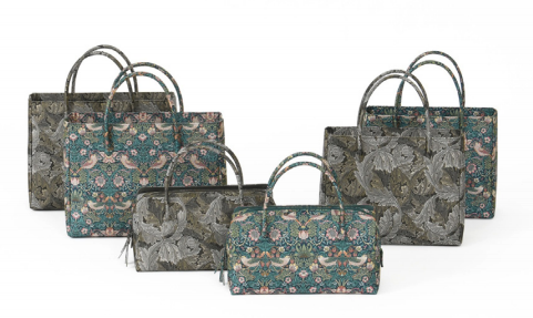 和装に英国デザインをウィリアム・モリス柄の帯・和装バッグを発売