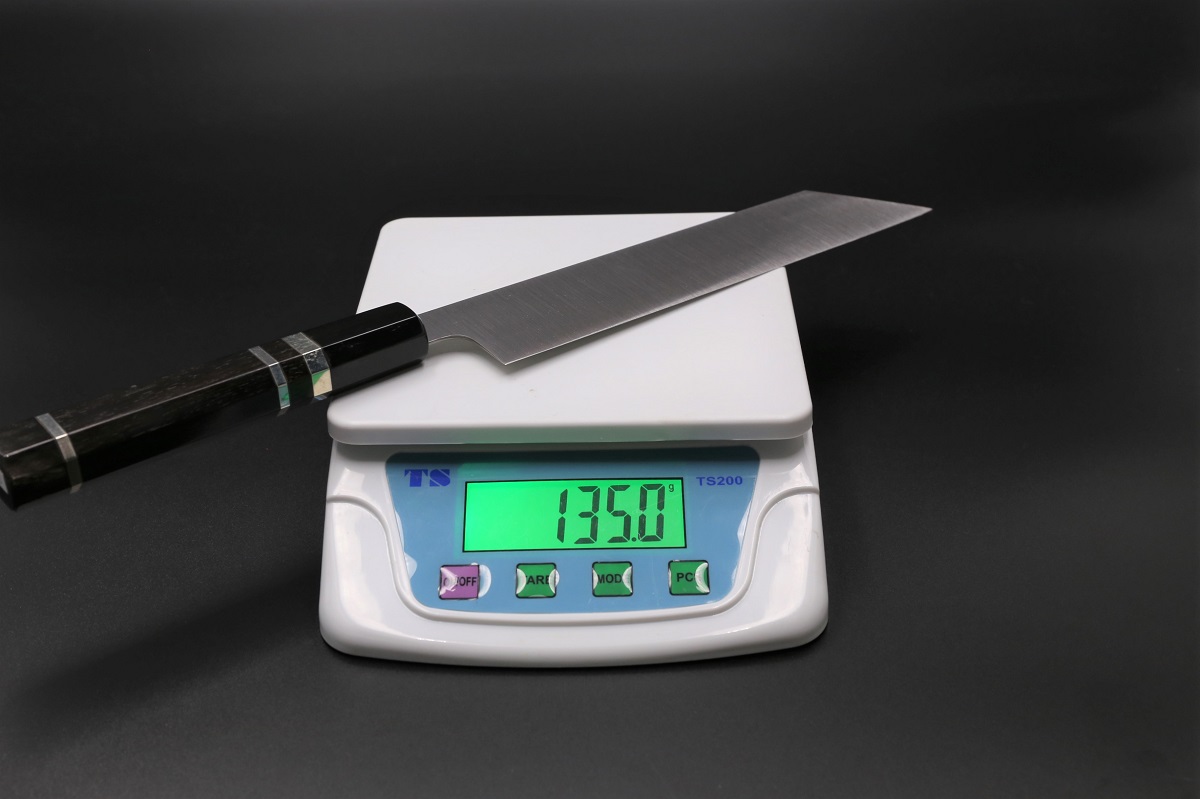 ムキモノ(芋切り）210mm 極薄口両刃 スエーデン鋼 全鋼本焼 手研ぎ