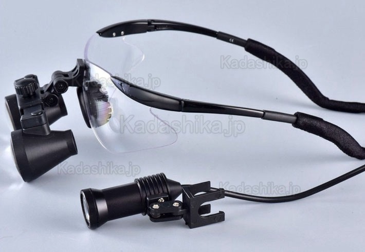 2.5倍/3.5倍 歯科用双眼拡大鏡ルーペ (LED拡大鏡ライト付き) - 荷田