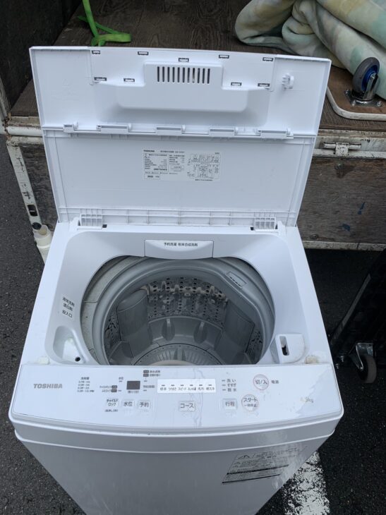 ㊾【税込み】美品 東芝 4.5kg 全自動洗濯機 AW-45M7 パワフル洗浄 2020