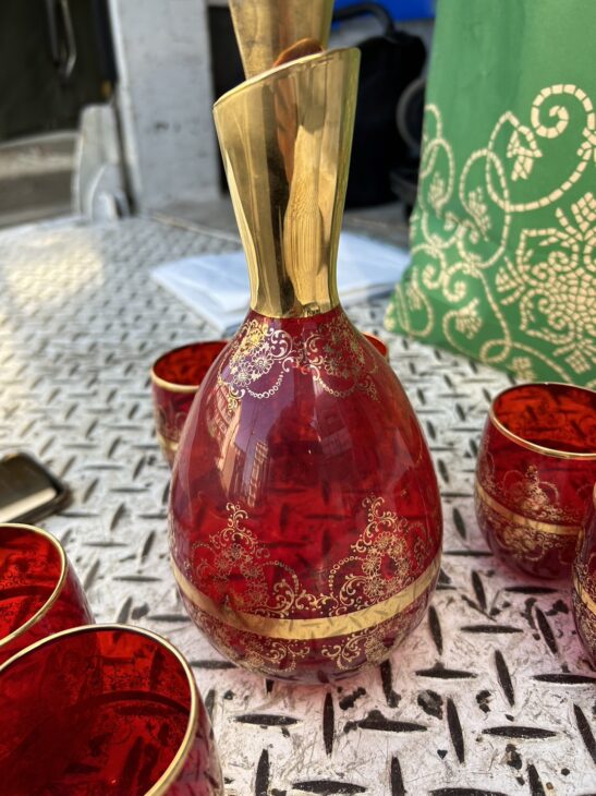 ムラーノグラス【高価買取】ベネチアングラス デキャンタセット 出張で