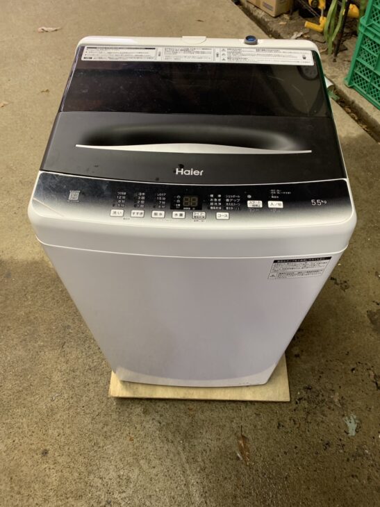 太宰府市観世音寺へ【出張買取】Haier 全自動洗濯機 JW-U55HK 2022年製