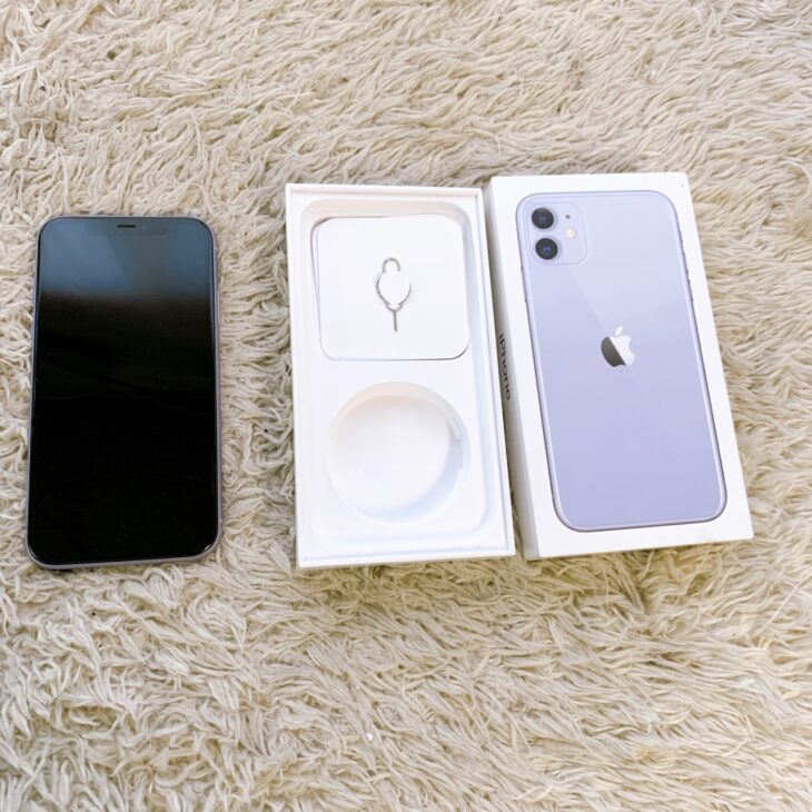 茅ヶ崎市でApple iPhone11 パープル 背面ガラス割れありを出張買取