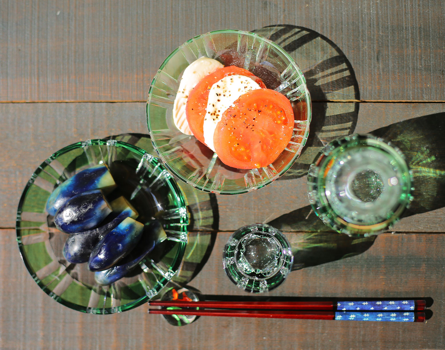 江戸切子 銘々皿＜竹の膳＞ | カガミクリスタル