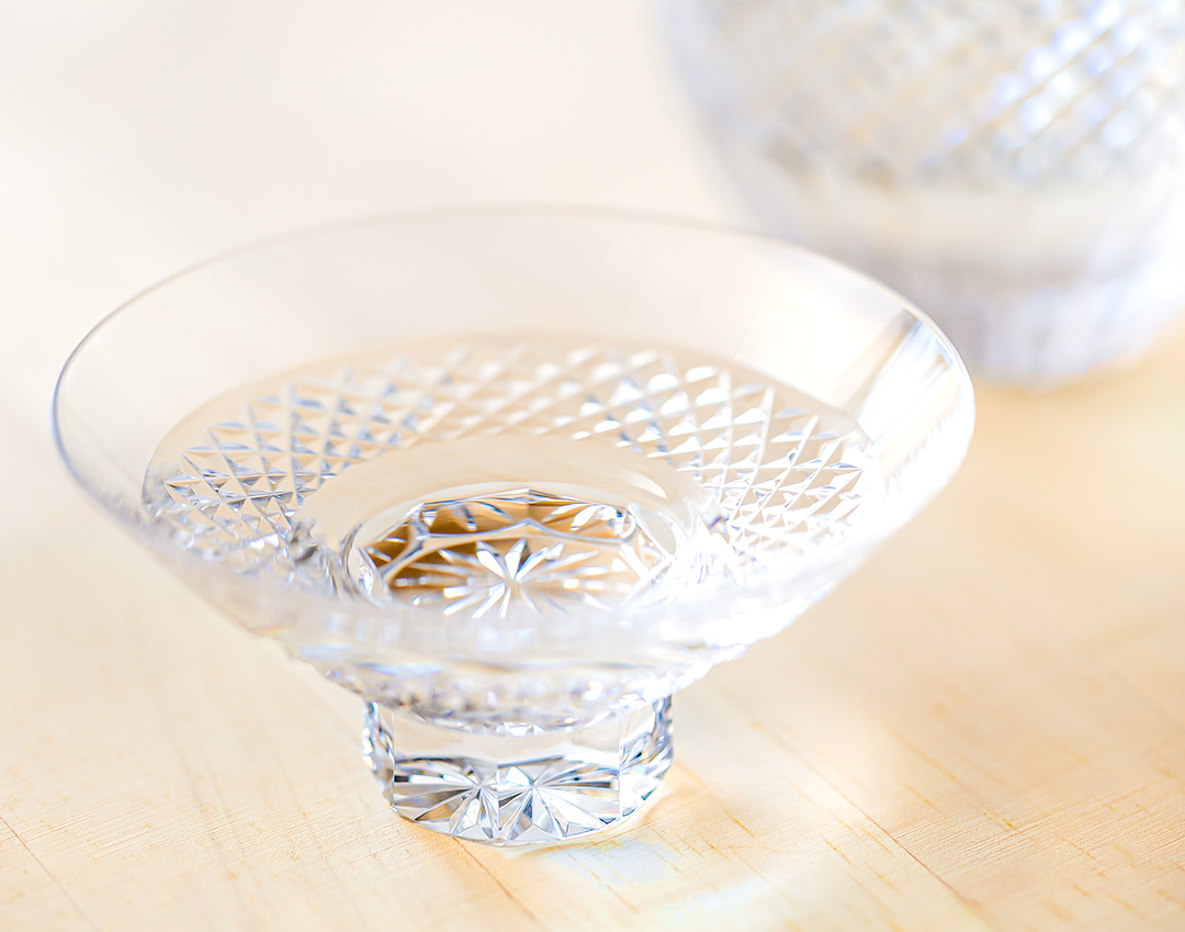 江戸切子 酒器揃＜魚子紋＞ | カガミクリスタル