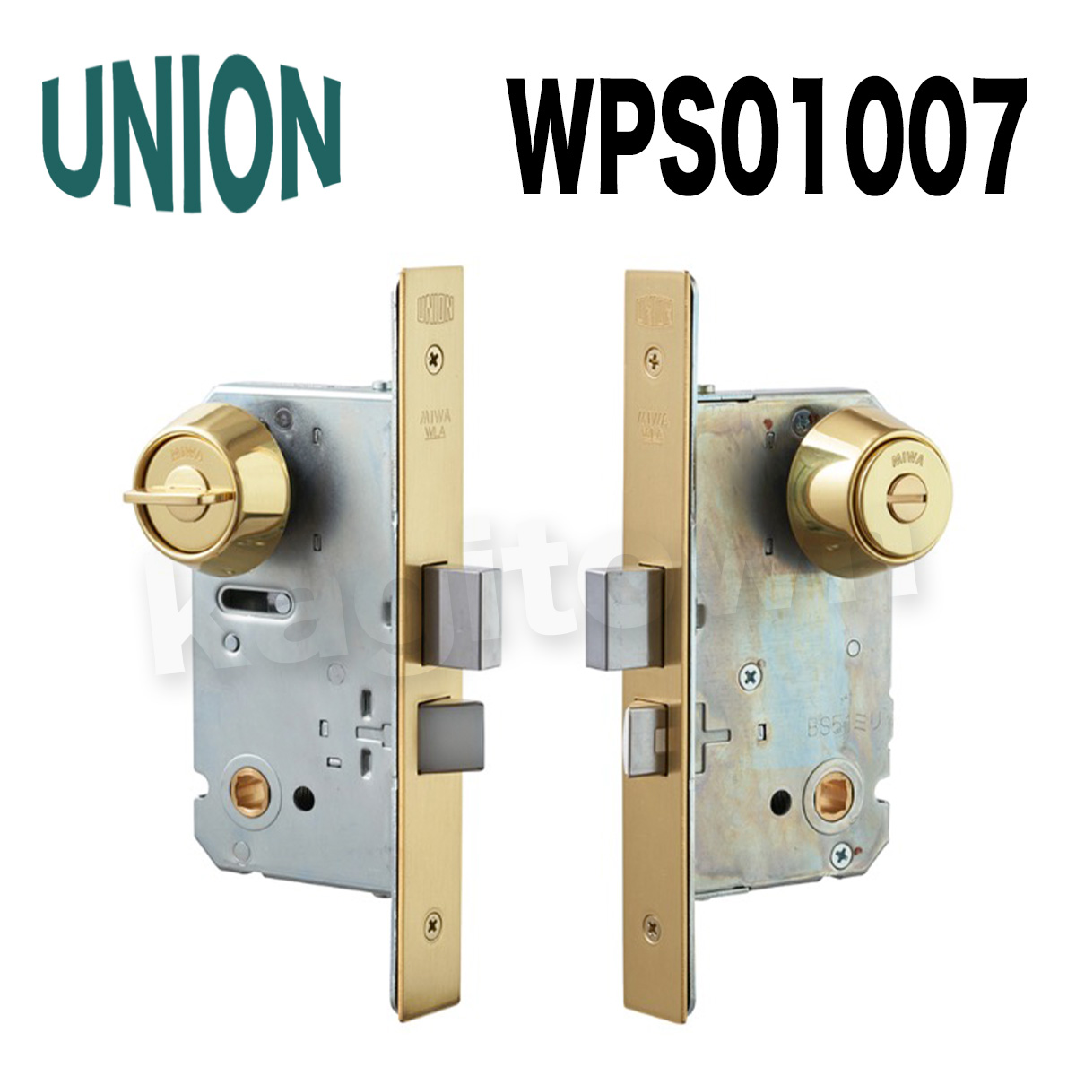 UNION【ユニオン】WPS01001[錠前]錠ケース バックセット51mm 扉厚33