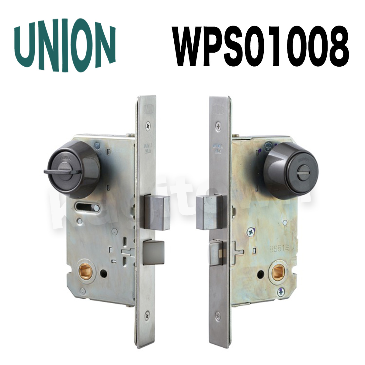 UNION【ユニオン】WPS01001[錠前]錠ケース バックセット51mm 扉厚33