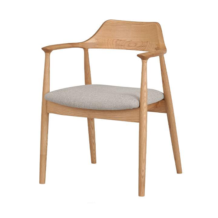 肘付き ダイニングチェア Shaun(ショーン) 1脚 10色対応 完成品の通販