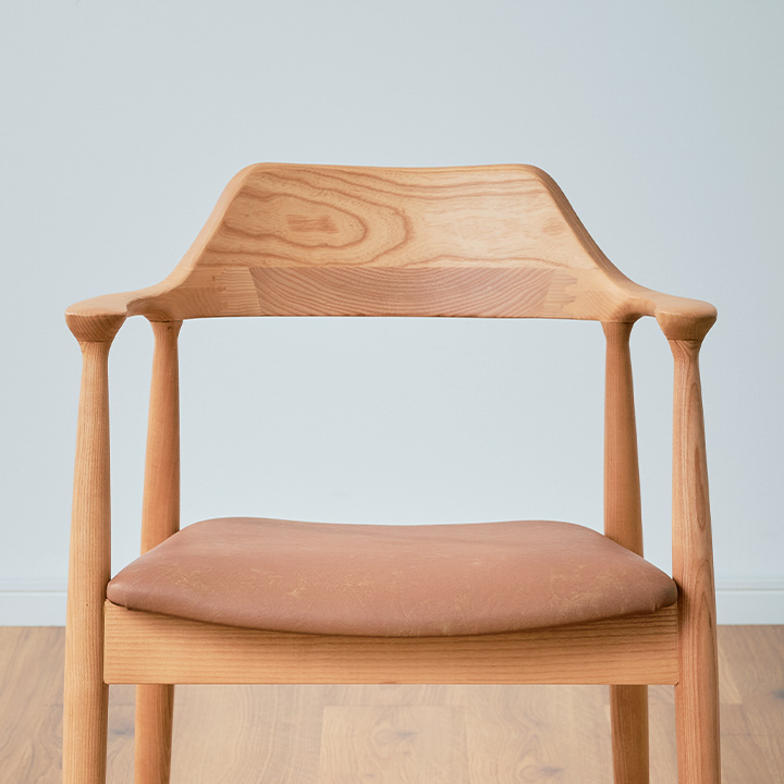 肘付き ダイニングチェア Shaun(ショーン) 1脚 10色対応 完成品の通販