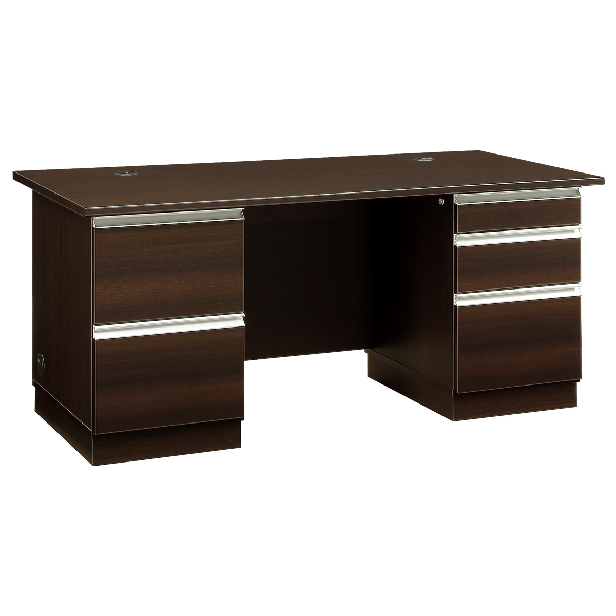 EQUTY エクティー 国産役員用両袖デスク 幅1600 奥行750 高さ714 MKG