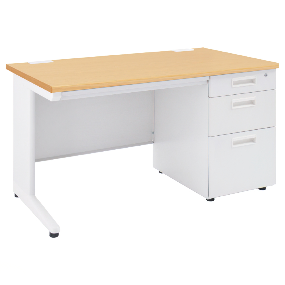 事務用ナチュラル片袖机 幅1200 奥行700 高さ700 KDN-127S 通販