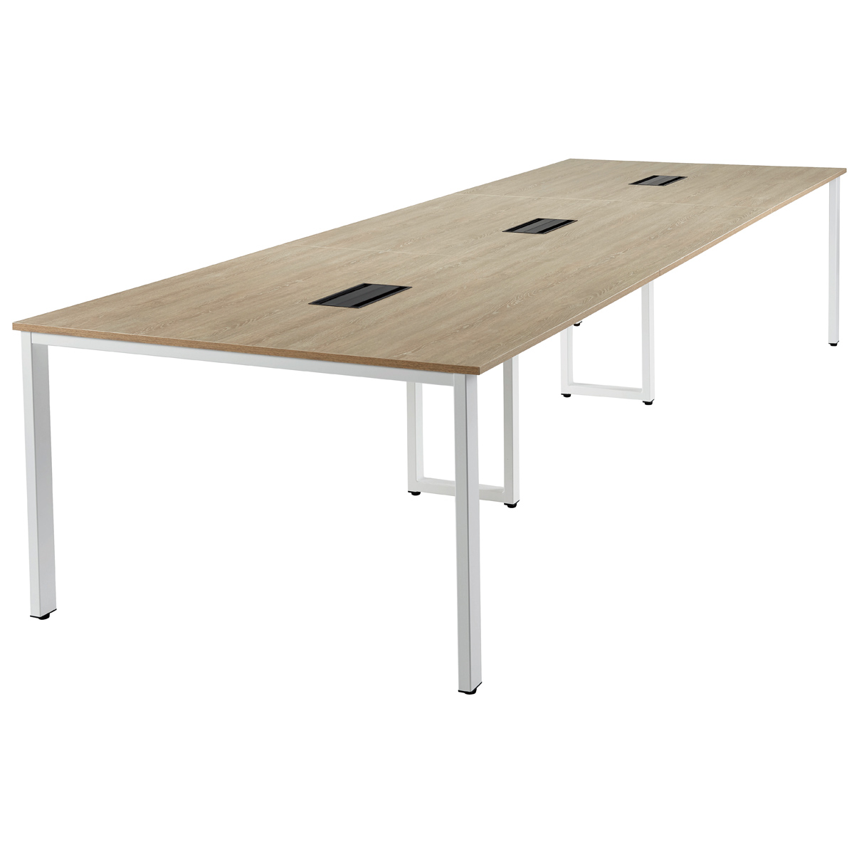 会議テーブル 基本1+増連2セット REVシリーズ 幅3600 奥行1200 高さ720