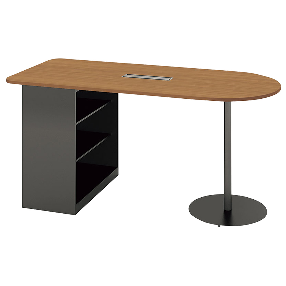 収納庫付きカウンターテーブル 幅2100 奥行904 高さ976 NA-MSH2190RHN