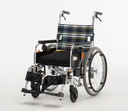 車椅子 レンタル 自走用自動ブレーキ付車いす セーフティオレンジ