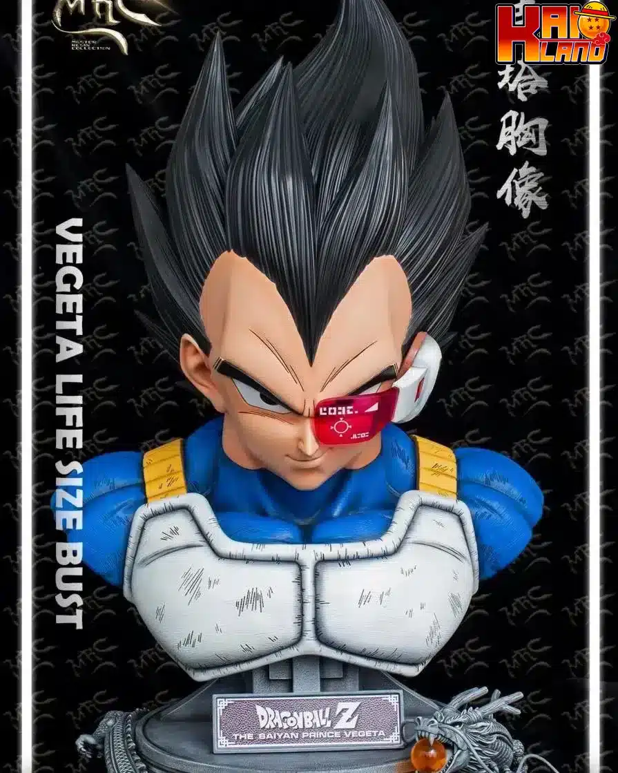 ドラゴンボールMRCスタジオ等身大ベジータ胸像樹脂像 - カイオランド