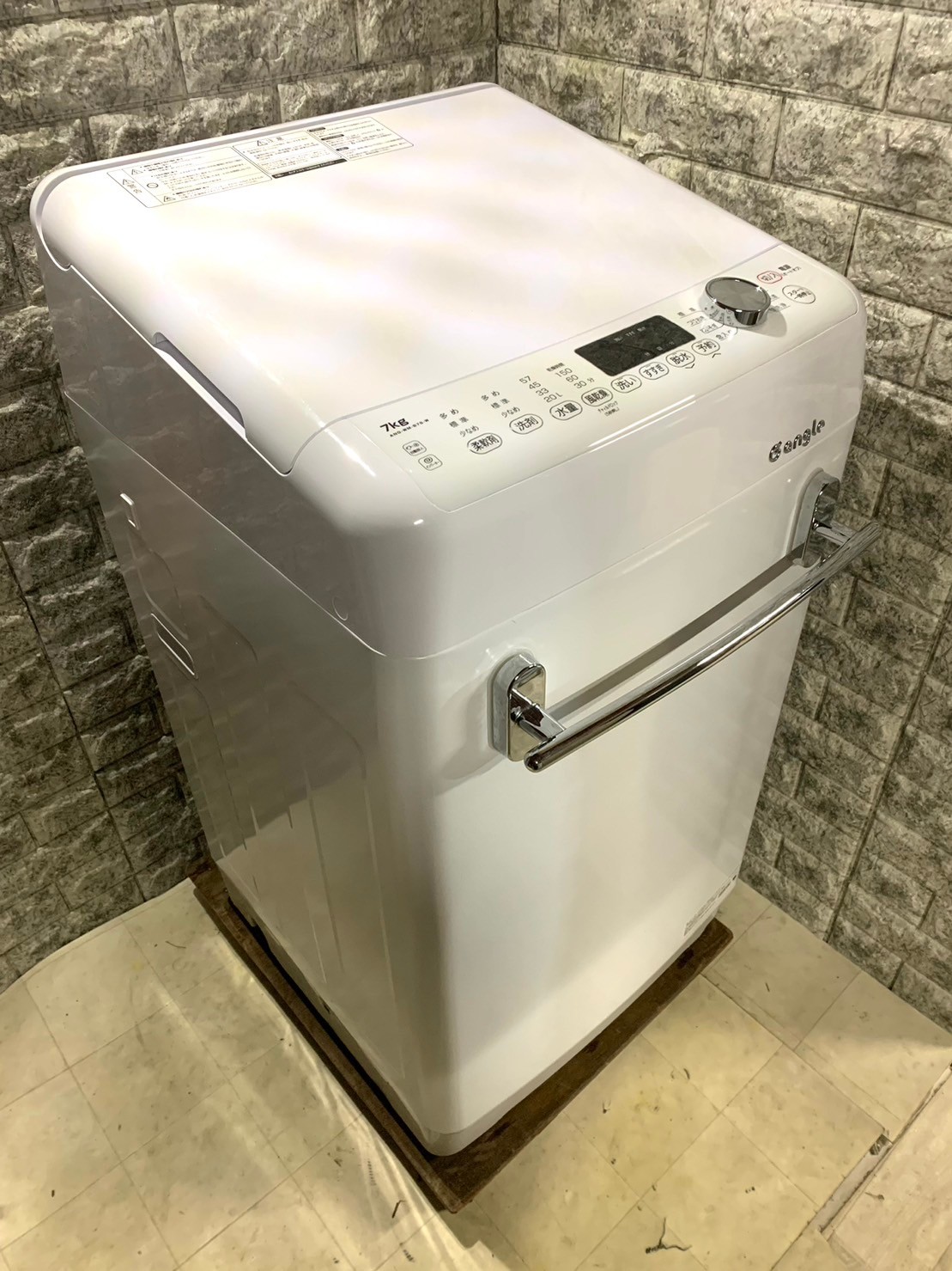 買取】e angle 全自動電気洗濯機 ANG-WM-B70-W 2022年製 7kg - 家電