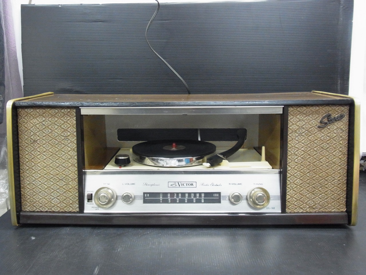 ビクター 真空管ステレオ STL-160 AMラジオ レコード 中古品 | 古道具