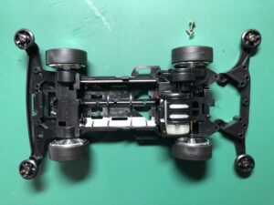 ミニ四駆 スーパー2シャーシ ミニ四駆パンダ2を素組み（レーサーミニ