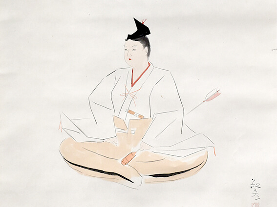 掛け軸 人物図 安田靫彦 - 掛軸買取 古美術永澤