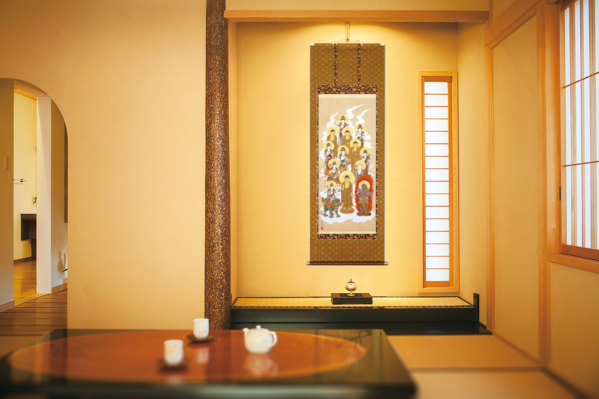 十三仏 松井翔雲 （尺八） 【特価 】！ 十三仏 - 掛け軸（掛軸）販売