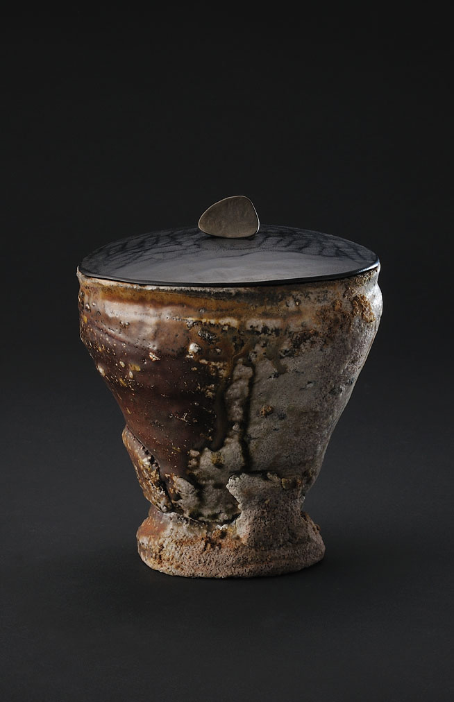 入手困難☆ジェフ・シャピロ【師：伊勢崎淳】焼き締め茶碗☆個展作