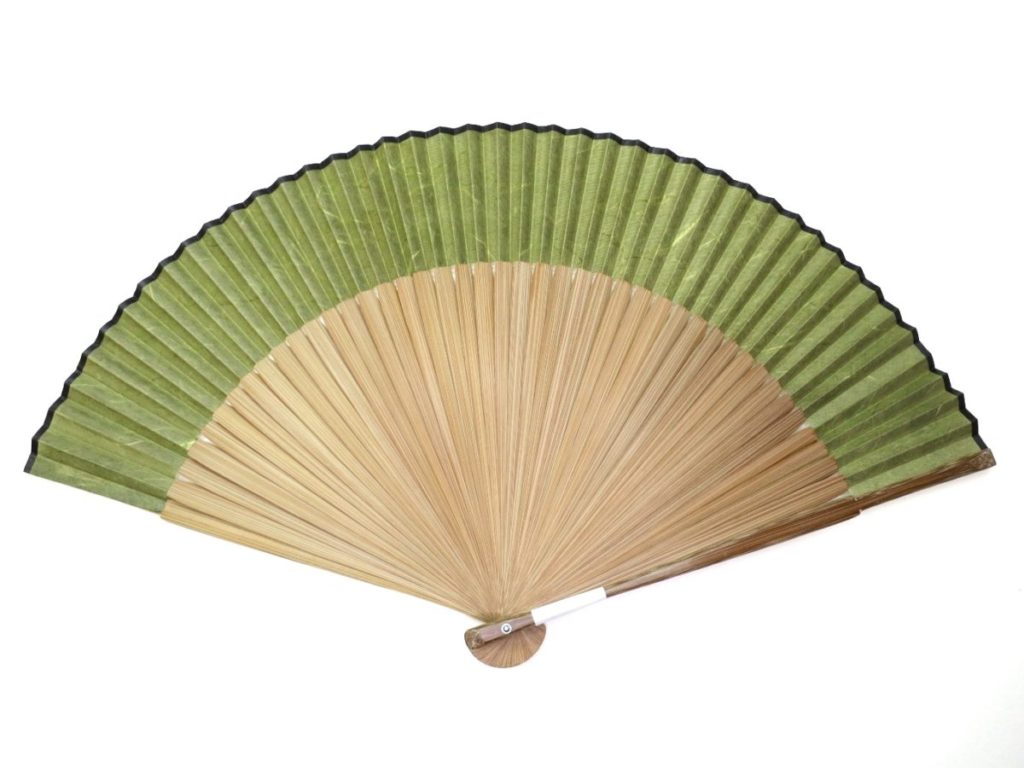 扇子｜涼し気な雲竜紙を使用した紳士用絹張扇子2024・5色｜一角上の