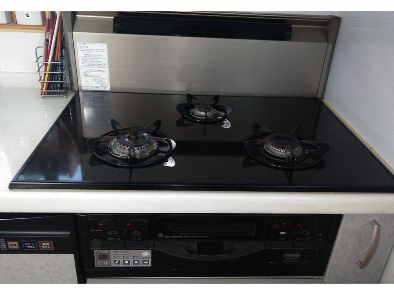 幅85cmの特殊サイズスーパーコンロをリンナイのリッセに交換 シルバー