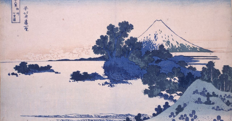 葛飾北斎らが描いた江の島 2月まで展示会 藤澤浮世絵館 | カルチャー