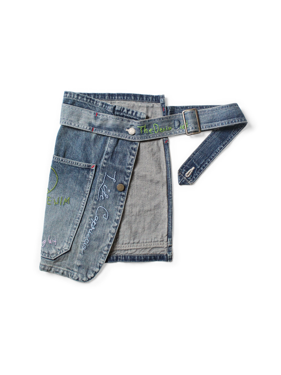 12ozデニム カバーオールエプロン(メモリアル刺繍モデル) | KAPITAL