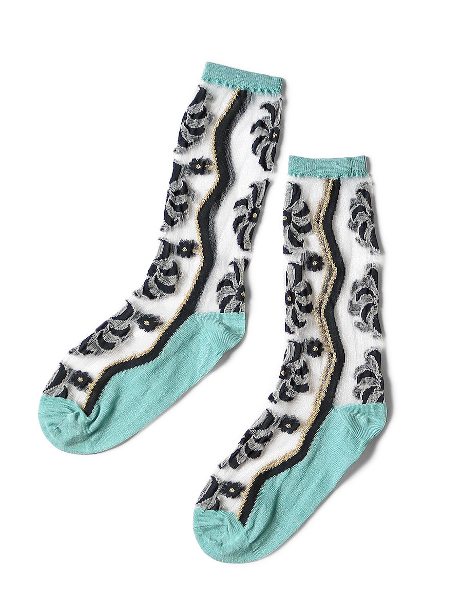 200本 ムーランキルト柄 シースルーソックス | KAPITAL