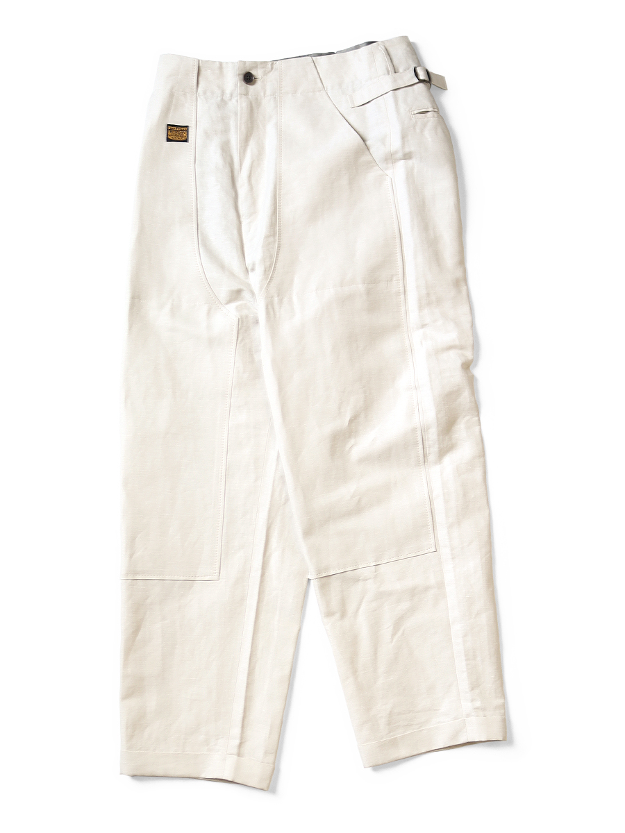 綿麻杢ヘリンボン ランバースーツパンツ | KAPITAL