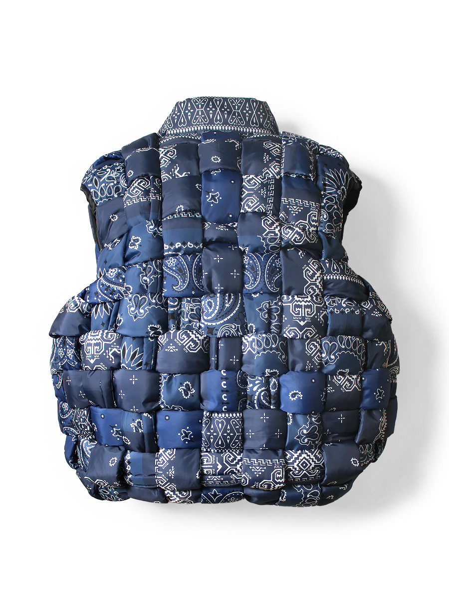 バンダナ転写ナイロン KEELウィービングベスト | KAPITAL