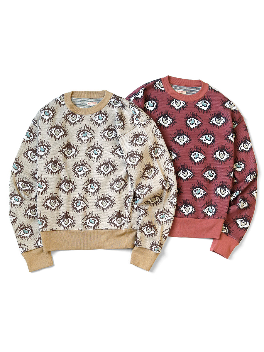 8G ジャガードニット SPEAKEASY柄 ヴィンテージセーター | KAPITAL