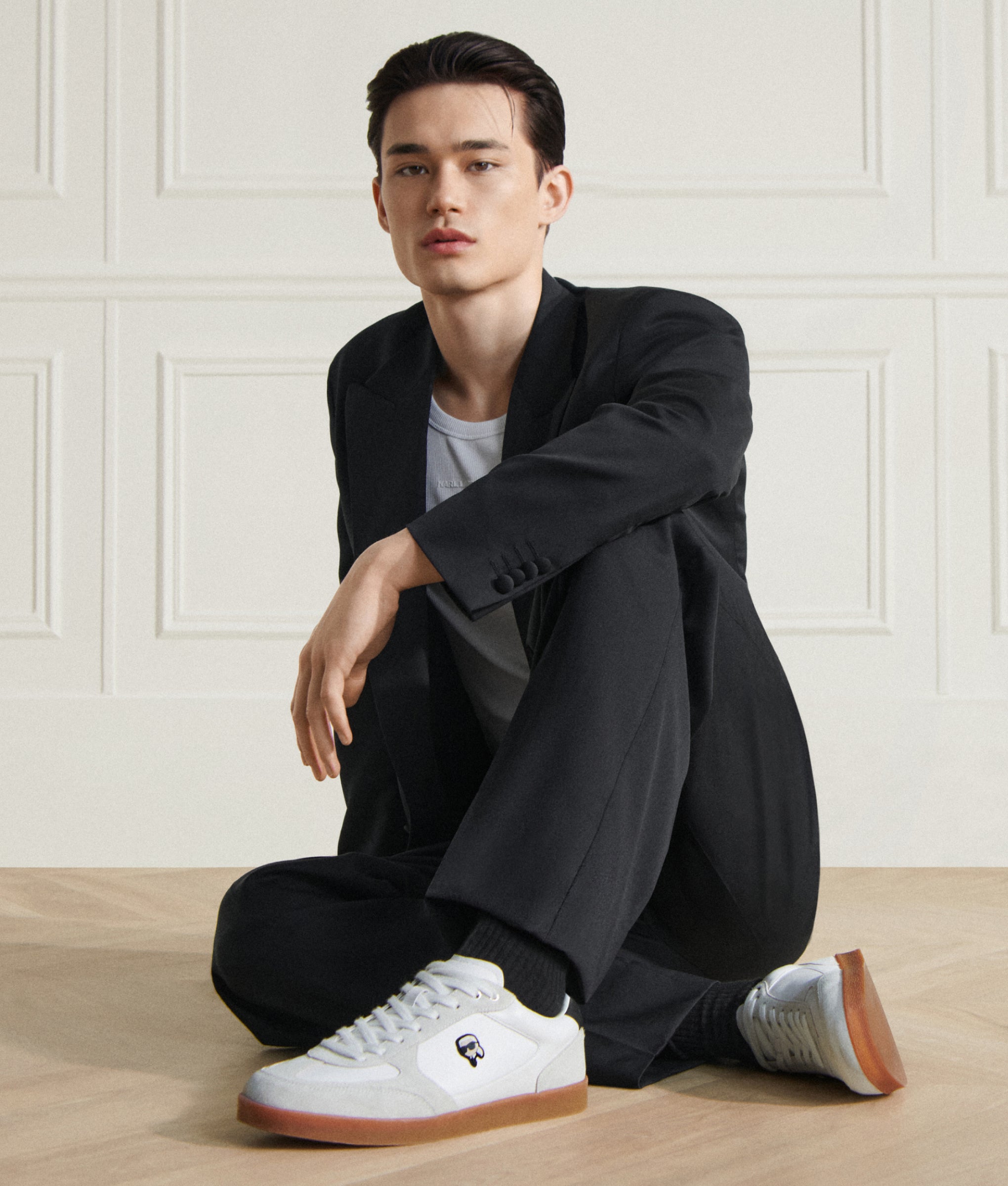 Kapri Kushion Signia Shine sneakers | Black | Men | KARL LAGERFELD