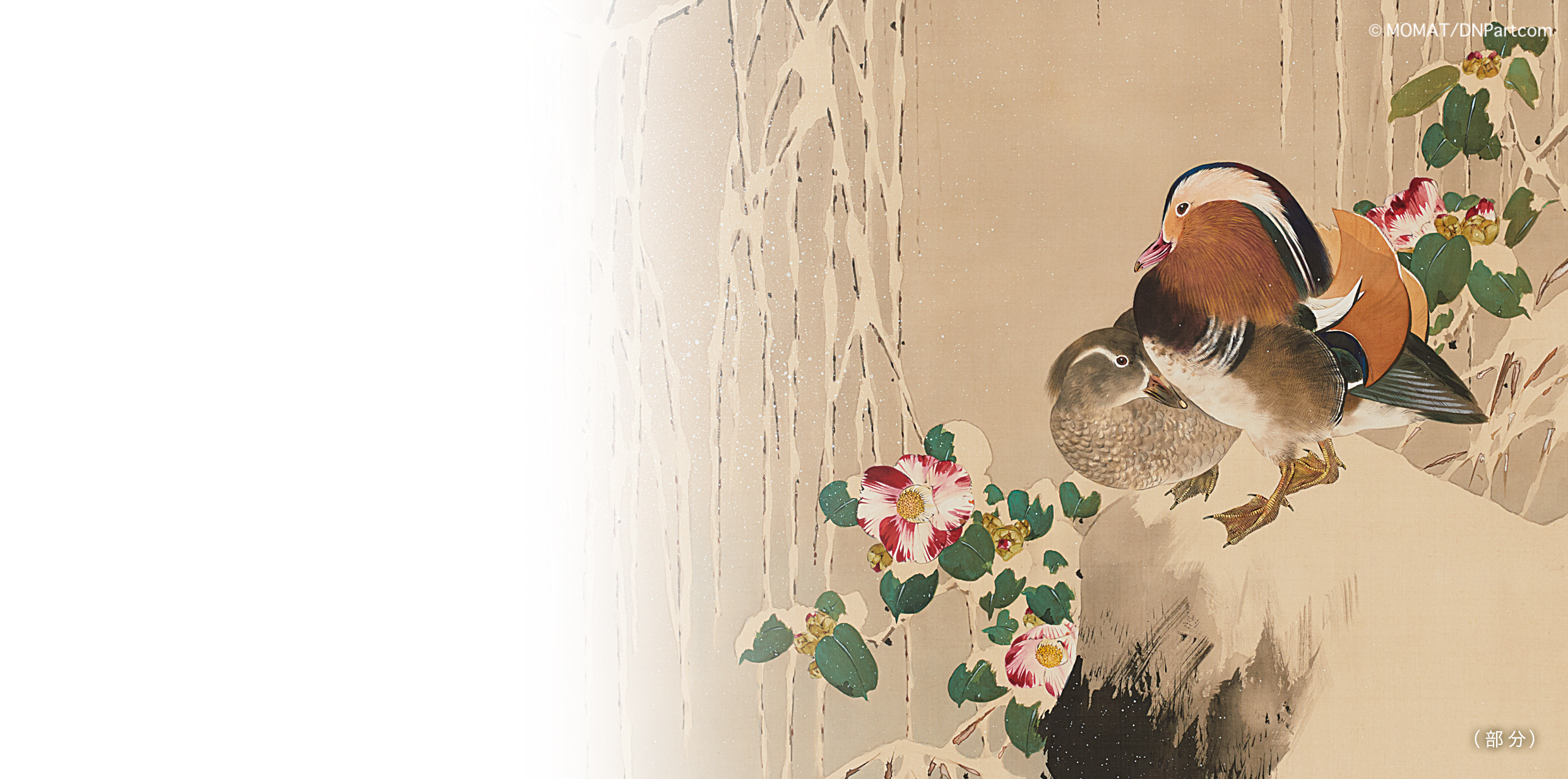 私たちは伊藤若冲を否定する：雪中鴛鴦之図 – 加島美術