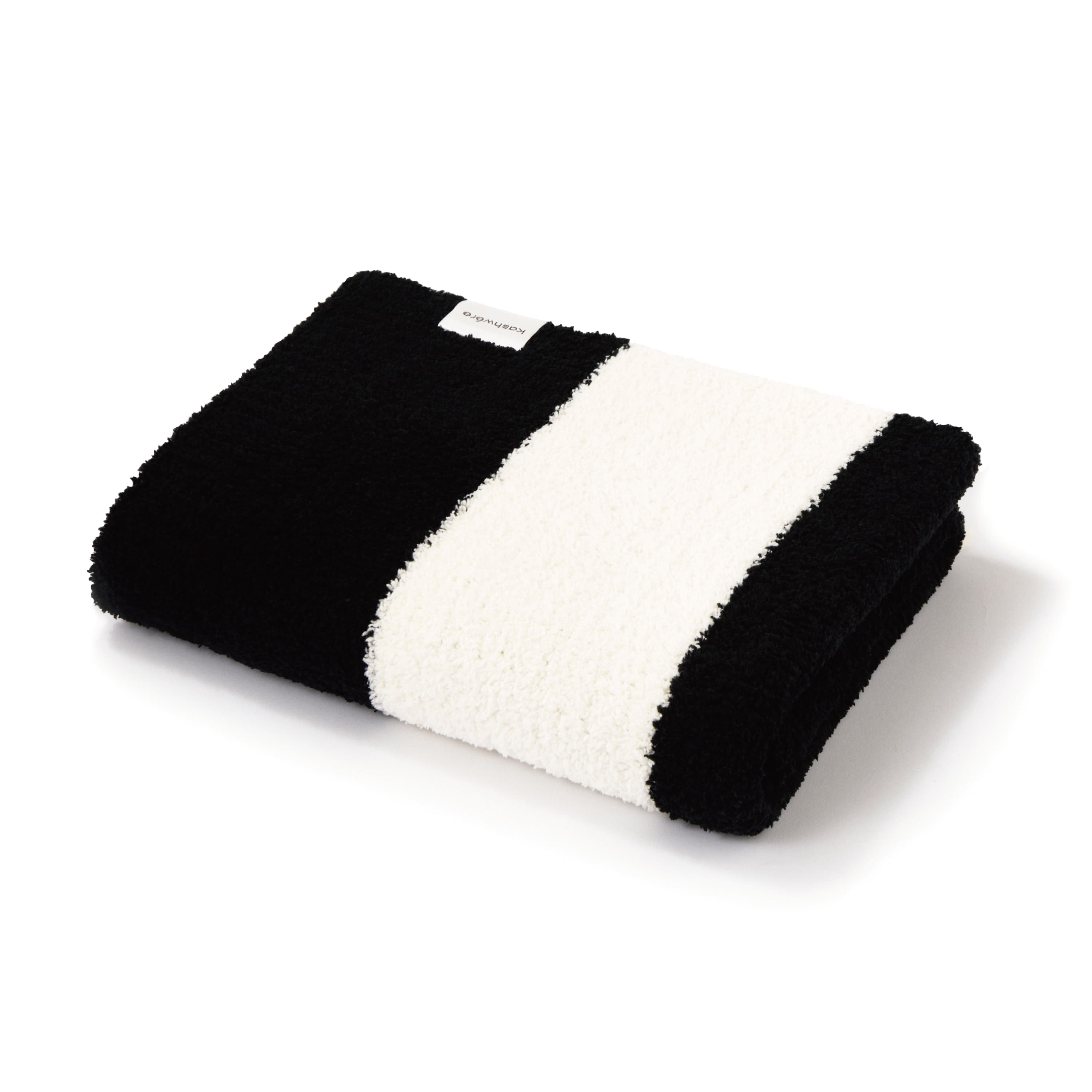 HALF BLANKET / BORDER(85×110cm black/creme): BLANKET | kashwere