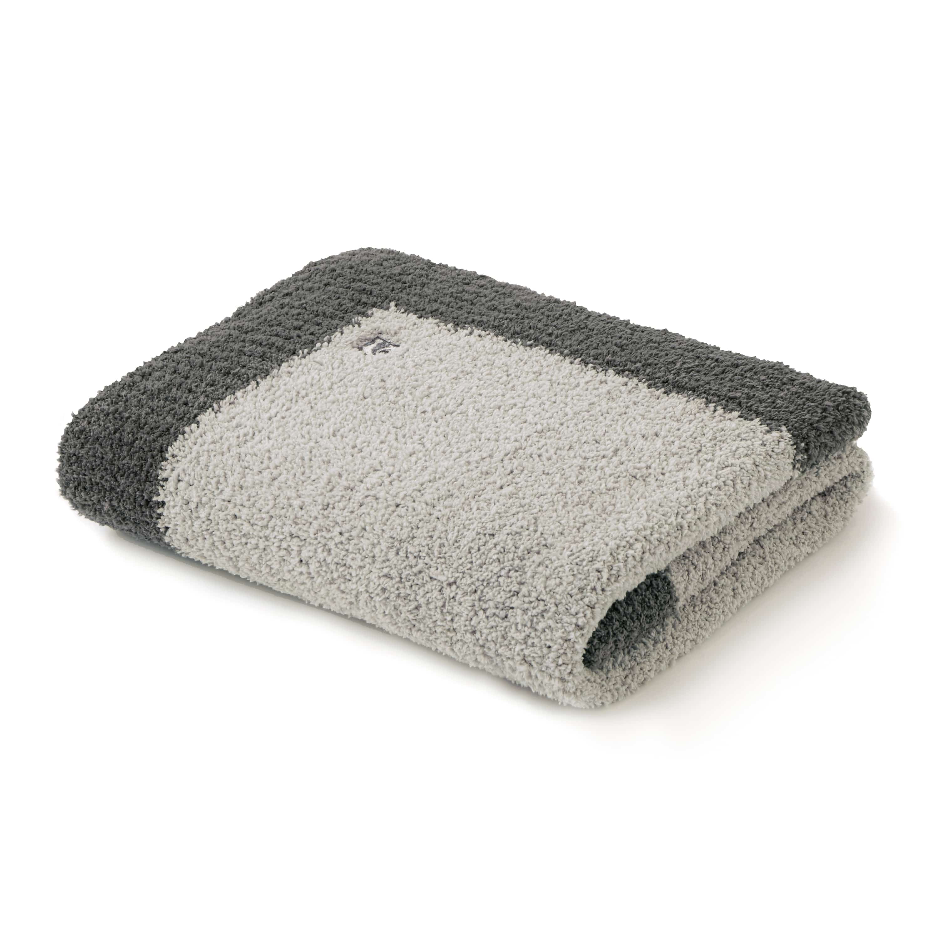 HALF BLANKET / TRIM(85×110cm stone/medium gray): BLANKET