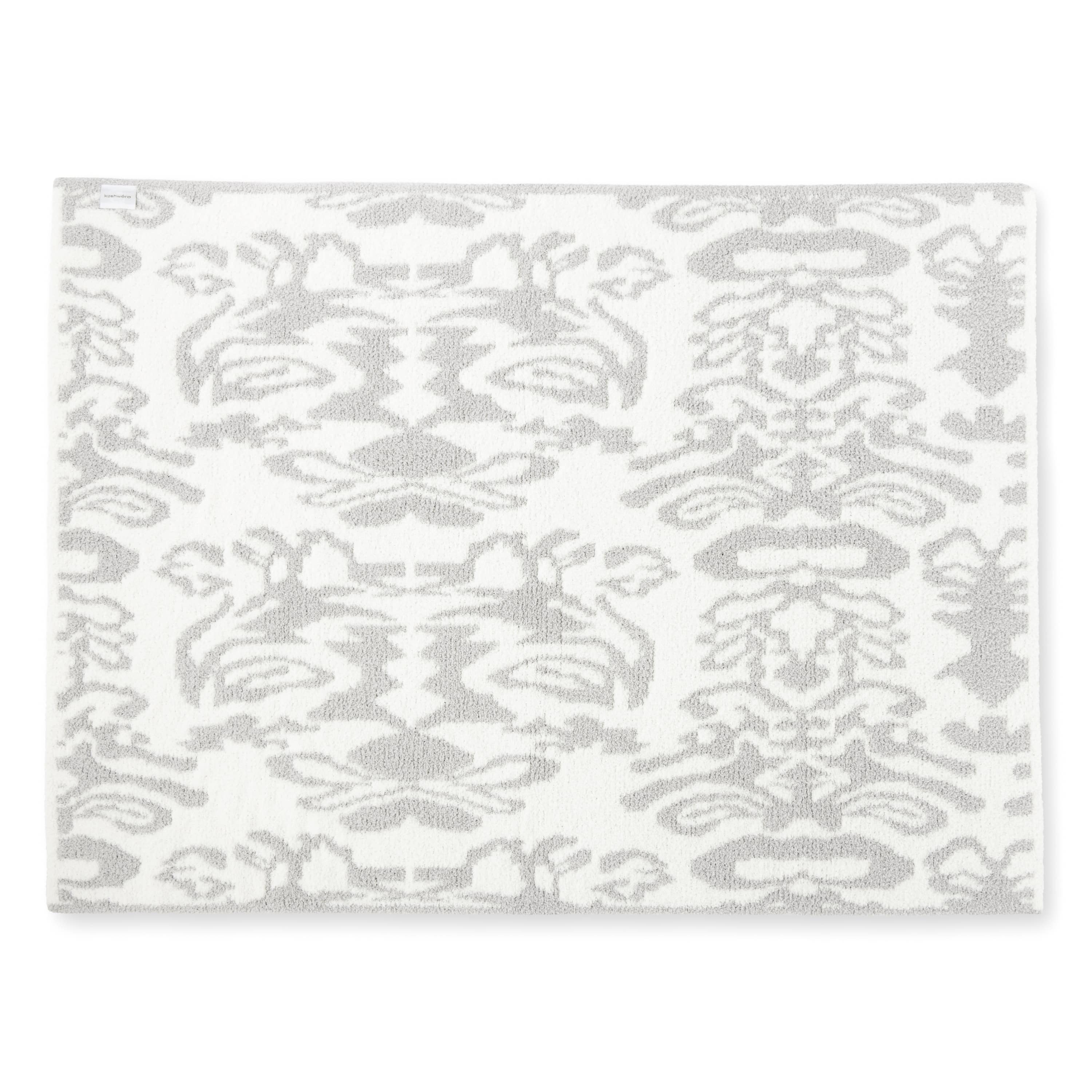 NAP BLANKET / DAMASK(110×150cm mist/creme): BLANKET | kashwere