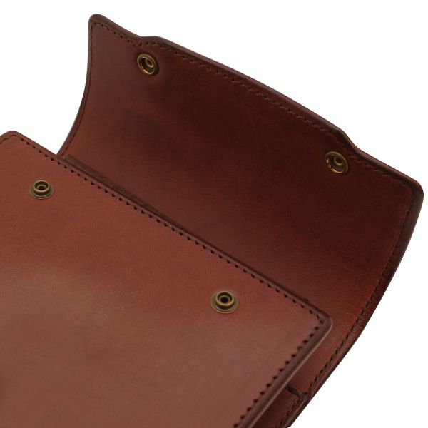 システム手帳 ミニ5サイズ オーセン フラップタイプ 11mm 【ダーク