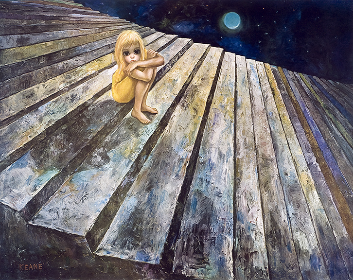 Margaret Keane 70s ヴィンテージポスター 額付「ALONE」