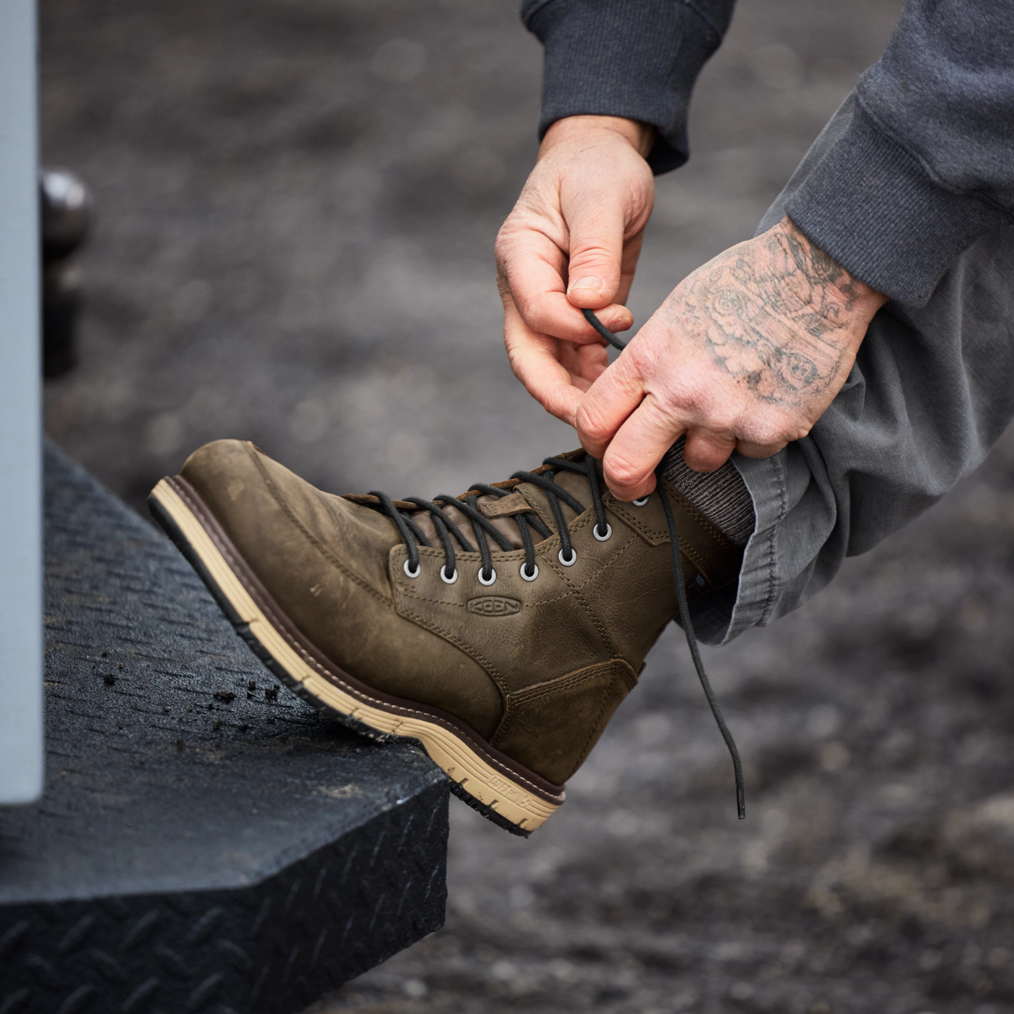 メンズ サンノゼ シックス（アルミニウムトゥ）ウォータープルーフ