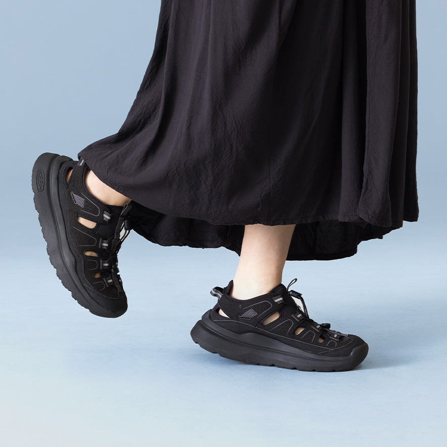 ウィメンズ ダブルケー450 サンダル | Black/Black | KEEN公式