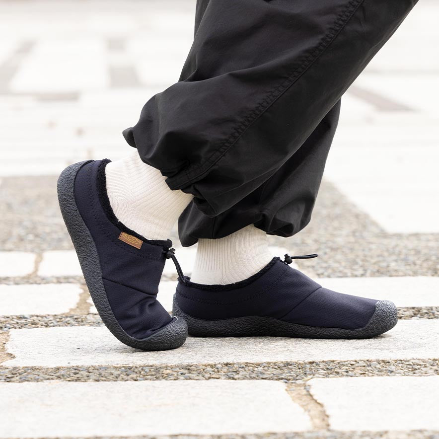 メンズ ハウザー スリー スライド スリッポン | Black/Black Recycled