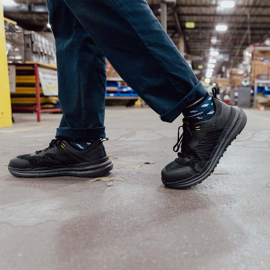 メンズ スピードワークス ワークシューズ | Black/Steel Grey | KEEN