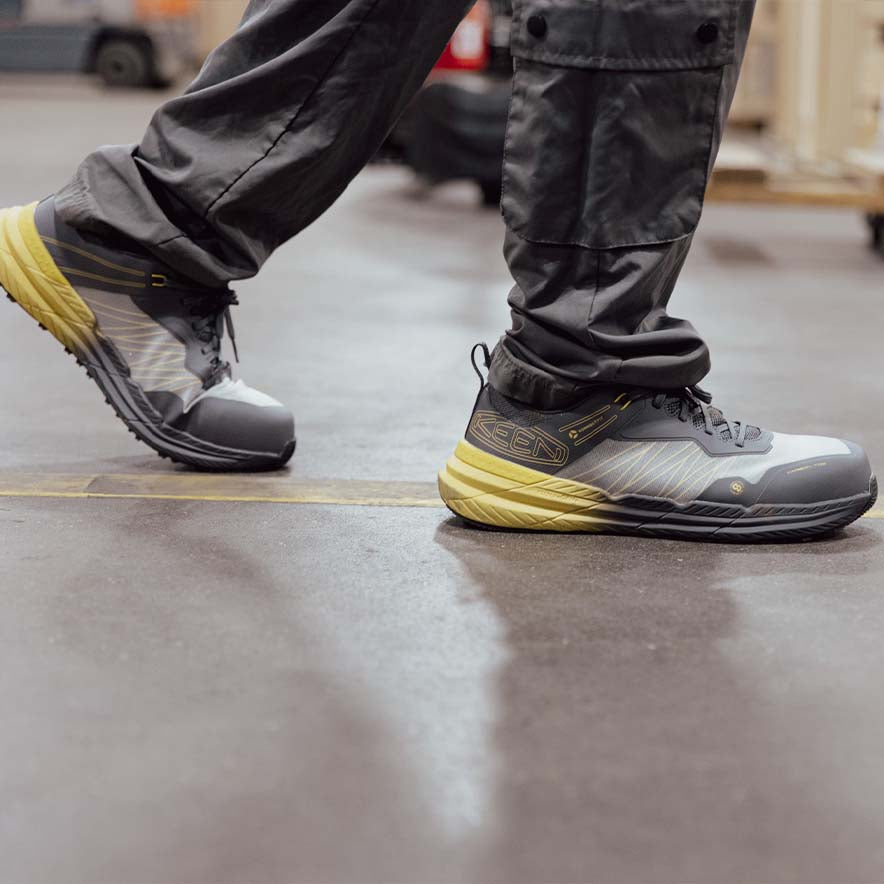 メンズ スピードワークス ワークシューズ | Magnet/Black | KEEN公式
