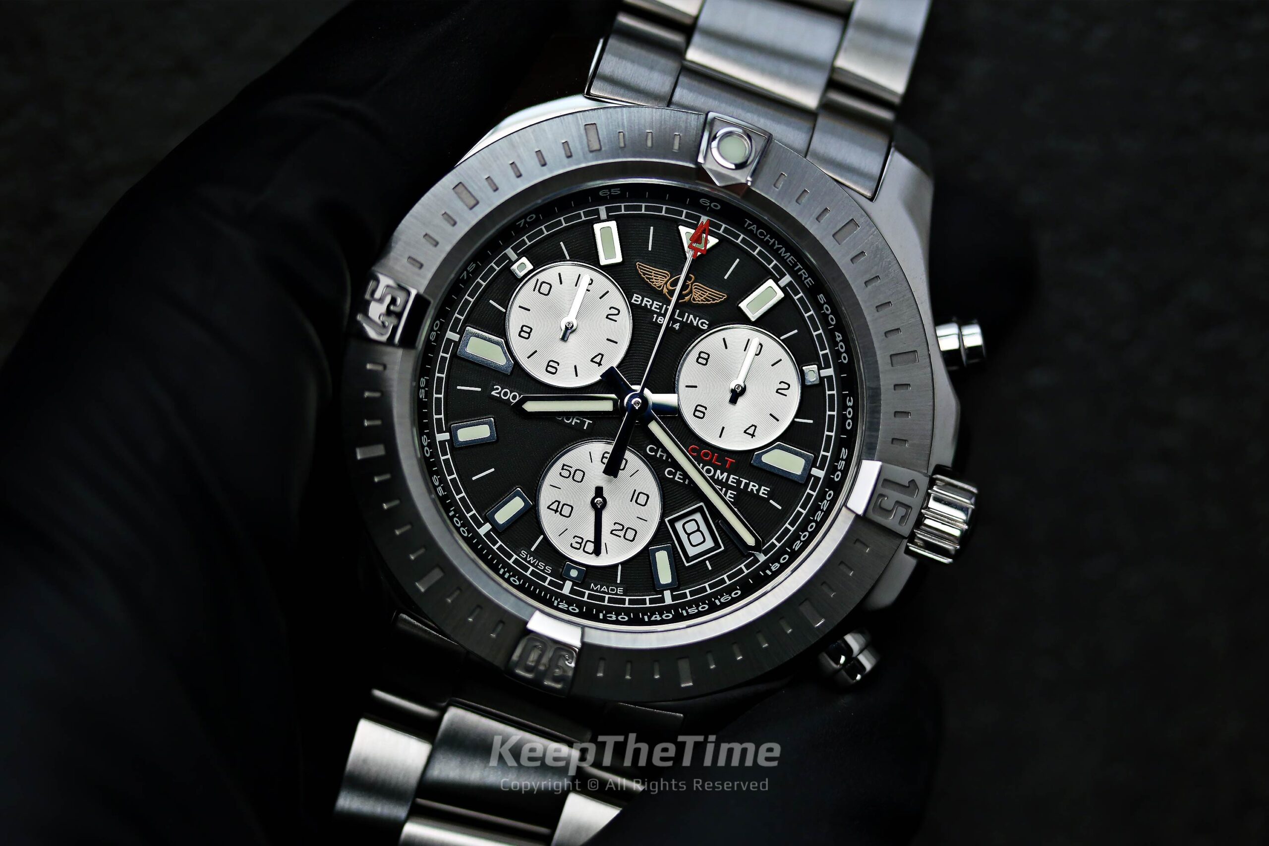 Breitling Colt Chronograph SuperQuartz Tool Watch A7338811