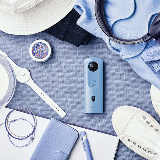 リコー】 THETA（シータ） SC2 BLUE [全天球撮影カメラ シータ ブルー